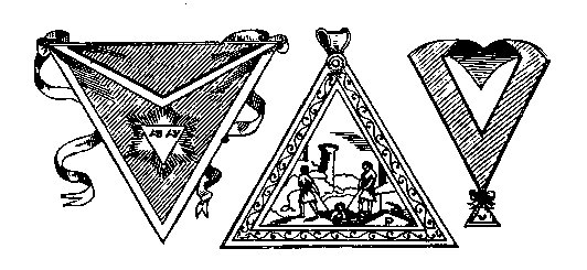 Royal Arch of Enoch apron, jewel, and collar